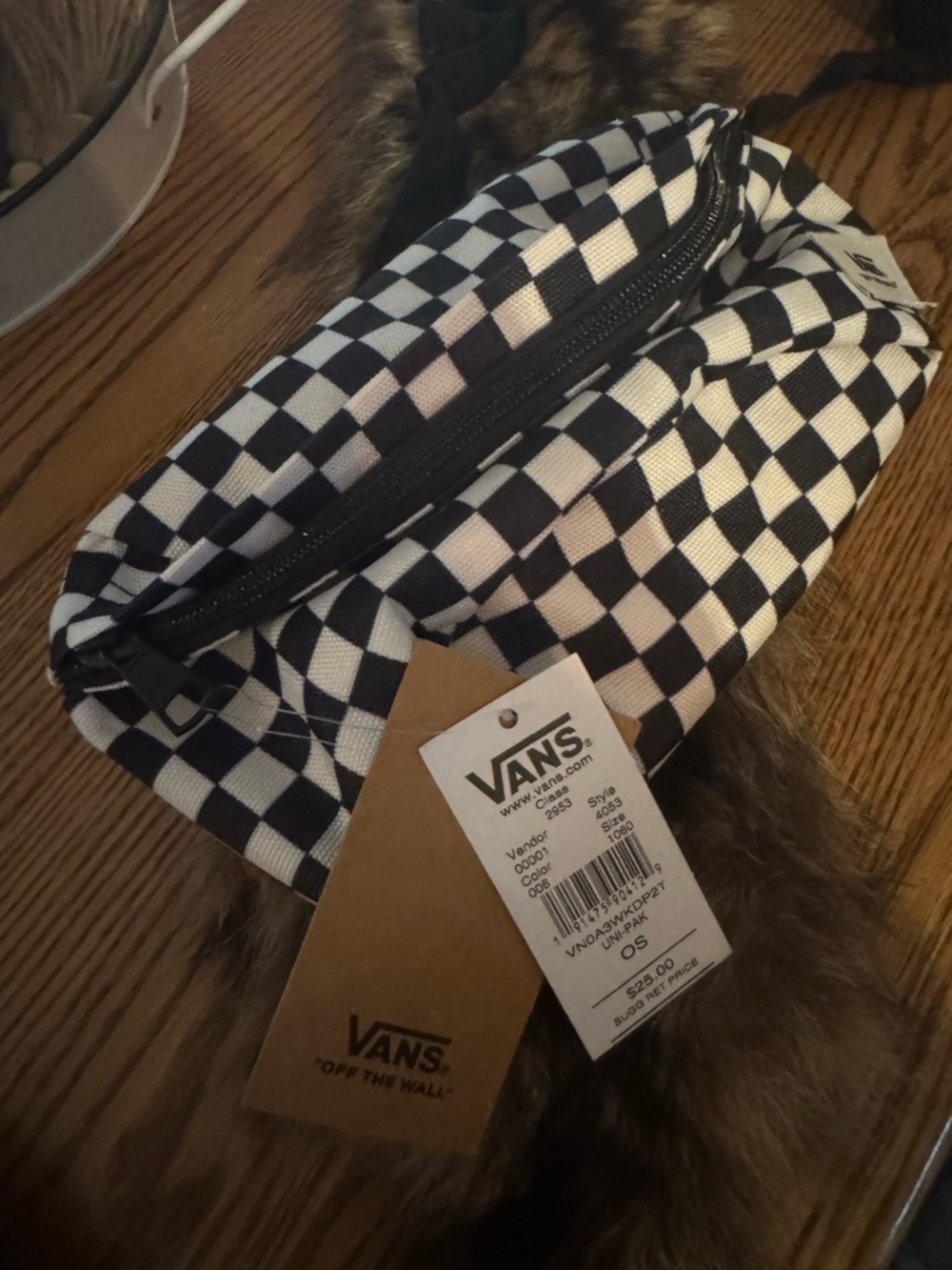 Vans Black and White Checkerboard Waist Pack